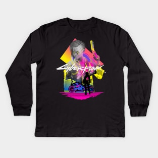 Future-Girl2077 Kids Long Sleeve T-Shirt